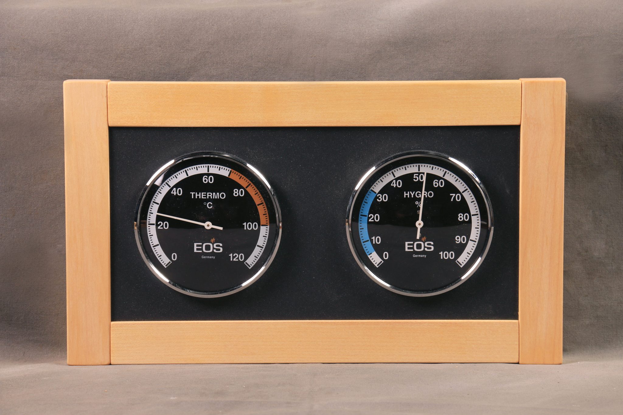 Sauna hygro-thermometer "Luxe" ahorn (licht)